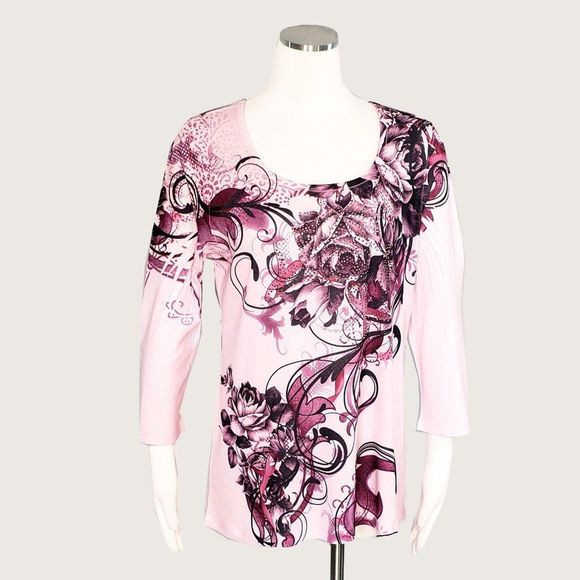 Style & Co. Tops - ** Style&co. Beaded Floral Top